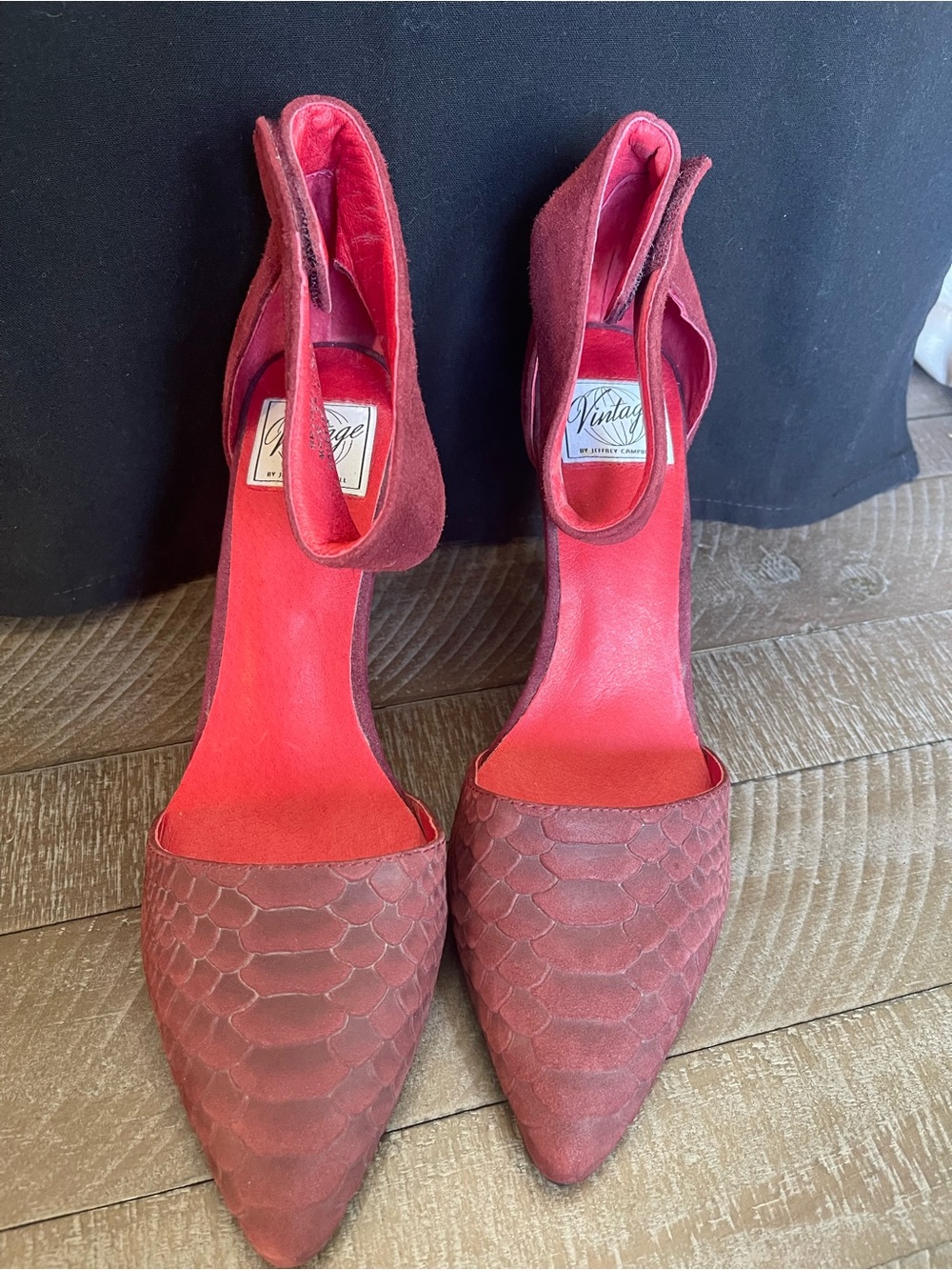 Jeffrey Campbell Burgundy Suede Stiletto Heels